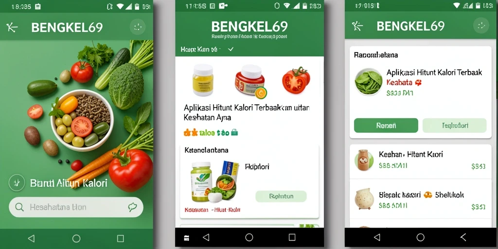 Tampilan antarmuka BENGKEL69 untuk Hitung Kalori yang intuitif.