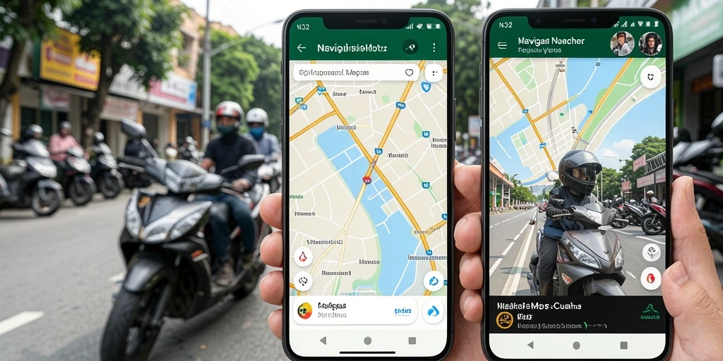 Tampilan antarmuka N32 yang memudahkan navigasi motor.