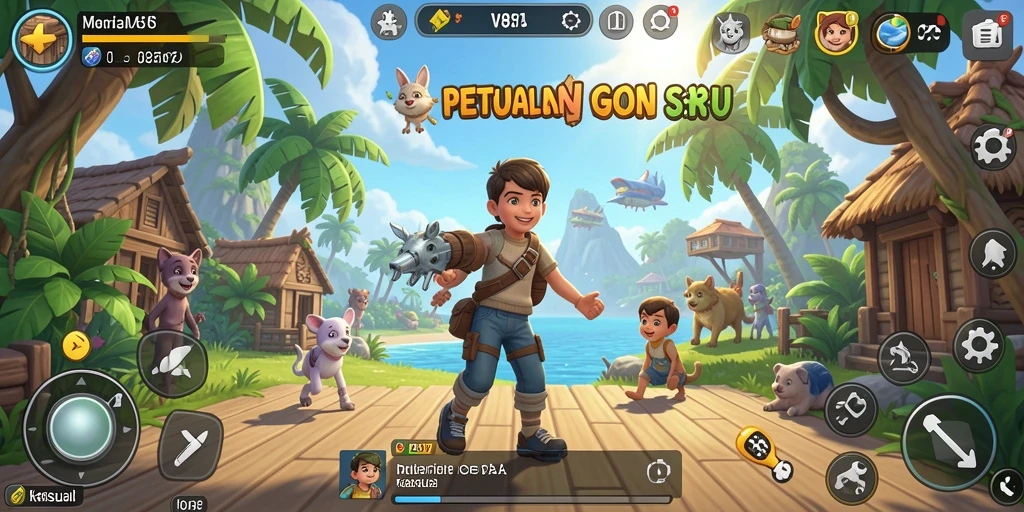 Tampilan antarmuka V87 yang menarik dan mudah dinavigasi.