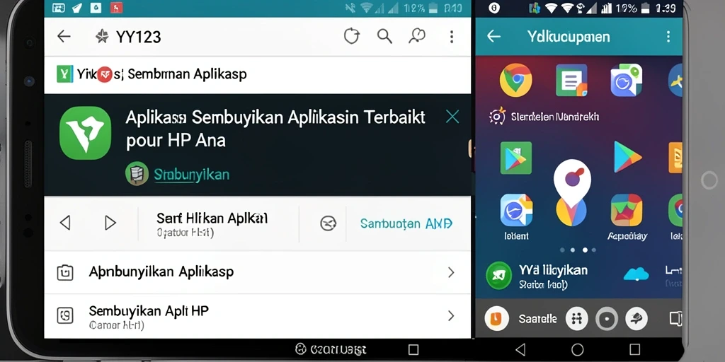 Antarmuka aplikasi Sembunyikan Aplikasi yang intuitif dan mudah digunakan.